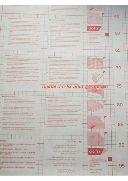 Mermer Desenli Yapışkanlı Folyo 45 cm x 1 mt