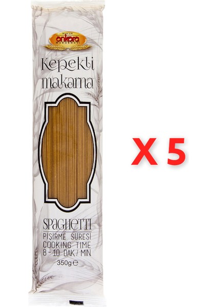 Nuh'un Ankara Kepekli Spagetti Makarna 350 gr x 5