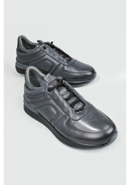 Günlük Casual Deri Gri Erkek Ayakkabı 3896 modelleri