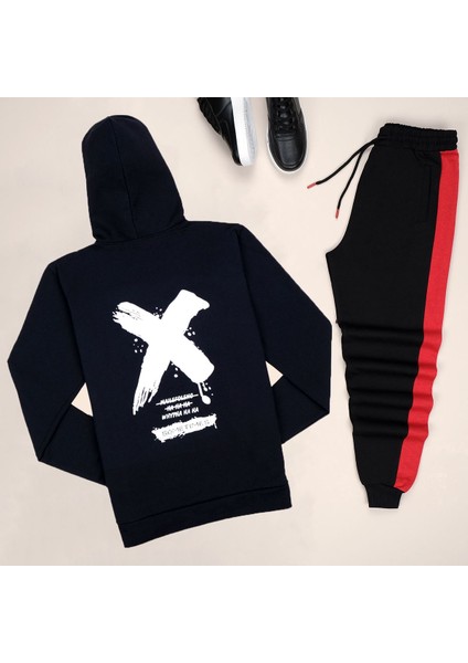 Siyah Sırt Baskı x Eşofman Takımı