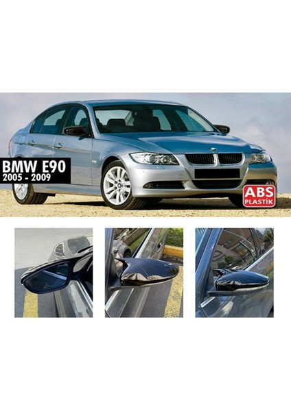 Bmw E90 3 Serisi 2005 - 2009 Yarasa Ayna Kapağı (Piona Black) fiyatları
