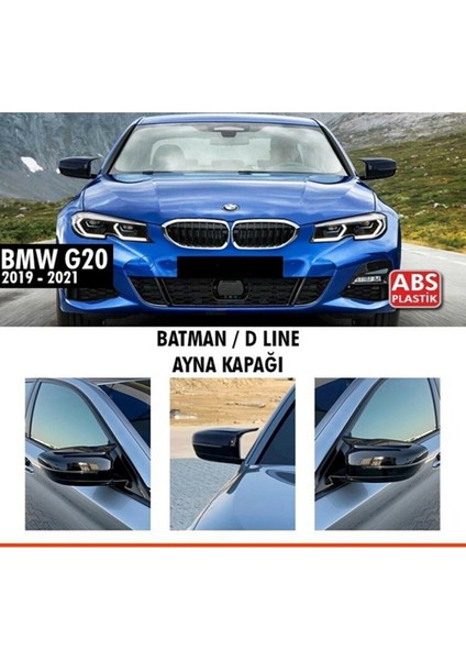 Bmw G20 3 Serisi 2018 - 2020 Yarasa Ayna Kapağı (Piona Black)