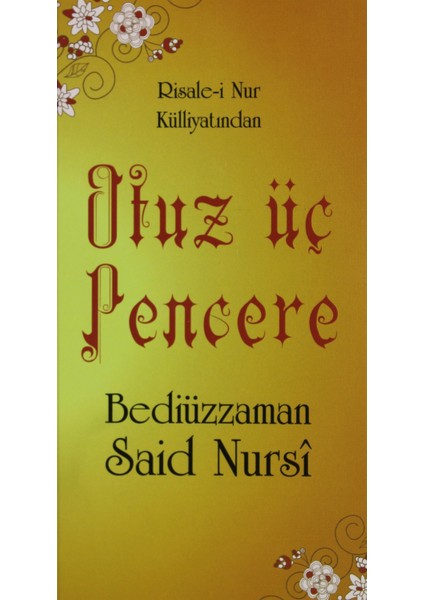 Otuz Üç Pencere (Cep Boy, Kod: 0182) - Bediüzzaman Said Nursi