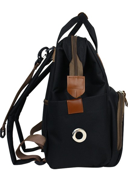 Doce Mommy Bag Anne Bebek Bakım Sırt Çantası-Beyaz Baskı