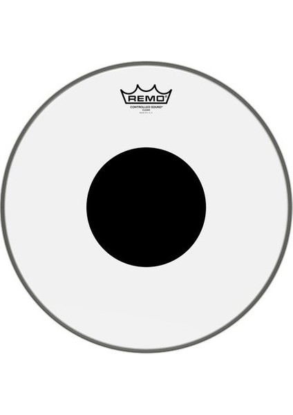 Remo CS-0314-10- Controlled Sound® Şeffaf Top Black Dot™ 14" Davul Derisi fırsatları