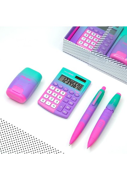 6350SN Compact Sunset Kare 4lü Pembe-Yeşilhesap Makineli Hediye Set modelleri