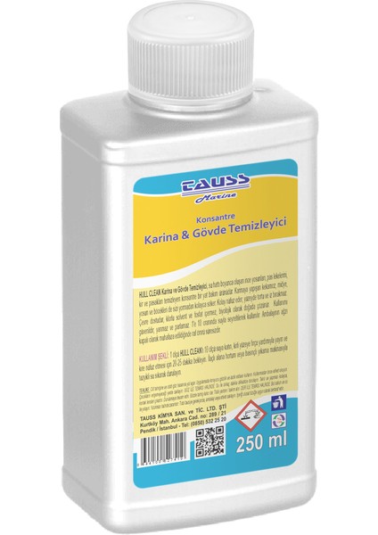 Marine Hull Clean / Ultra (Konsantre Karina & Gövde Temizleyici) 250 ml fiyatları