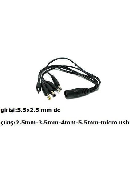 6 Volt 1.8 Amper Çok Uçlu Adaptör