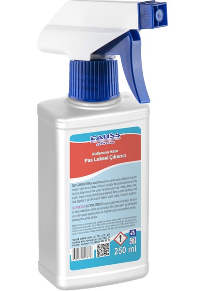 Marine Rust Staın Remover / Spray (K. Hazır Pas Lekesi Çıkarıcı) 250 ml fiyatları