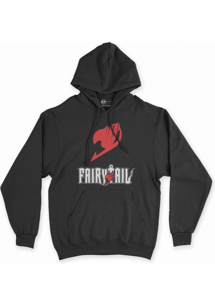 Cix Fairy Tail Siyah Kapşonlu Sweatshirt Hoodie