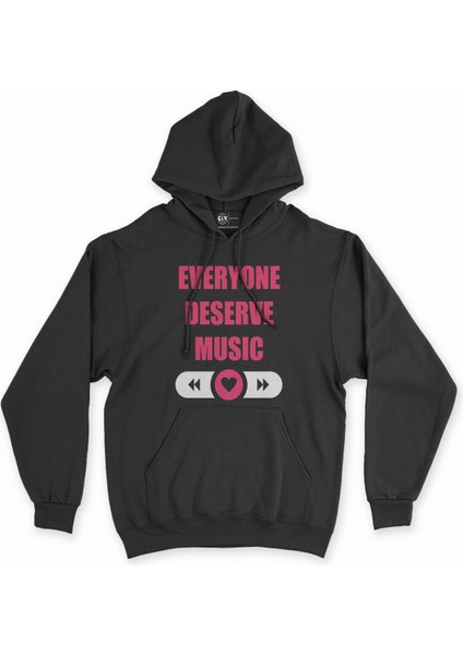 Cix Everyone Deserve Good Music Siyah Kapşonlu Sweatshirt Hoodie