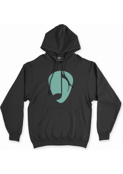 Cix Yeşil Nota Siyah Kapşonlu Sweatshirt Hoodie