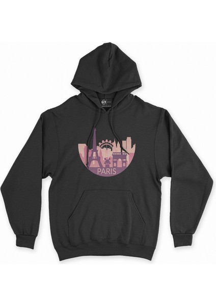 Cix Paris Siyah Kapşonlu Sweatshirt Hoodie