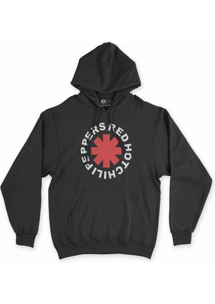 Cix Red Hot Chili Peppers Siyah Kapşonlu Sweatshirt Hoodie