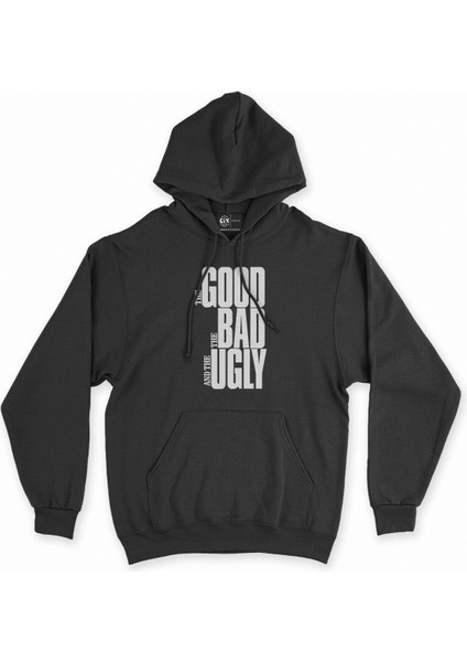 Cix Iyi Kötü ve Çirkin Siyah Kapşonlu Sweatshirt Hoodie