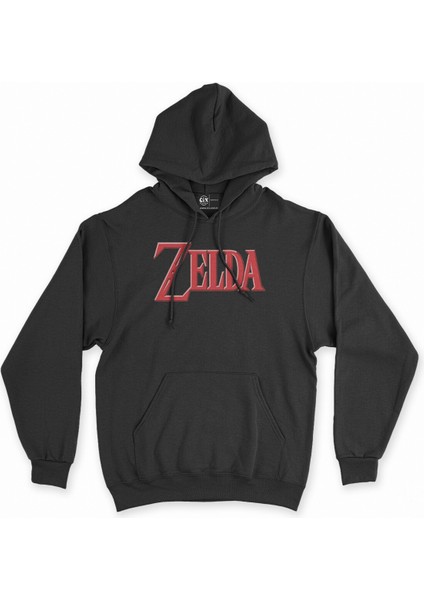 Cix Zelda Siyah Kapşonlu Sweatshirt Hoodie