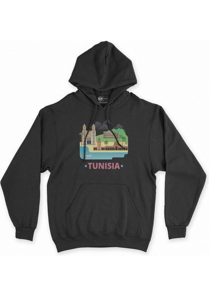 Cix Tunus Siyah Kapşonlu Sweatshirt Hoodie