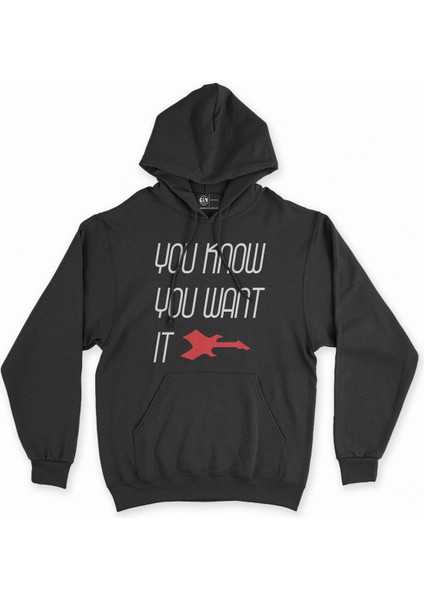 Cix You Know You Want It Siyah Kapşonlu Sweatshirt Hoodie