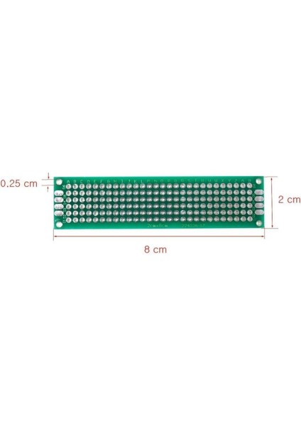 2X8CM Epoxy Çift Taraflı Delikli Plaket fiyatları