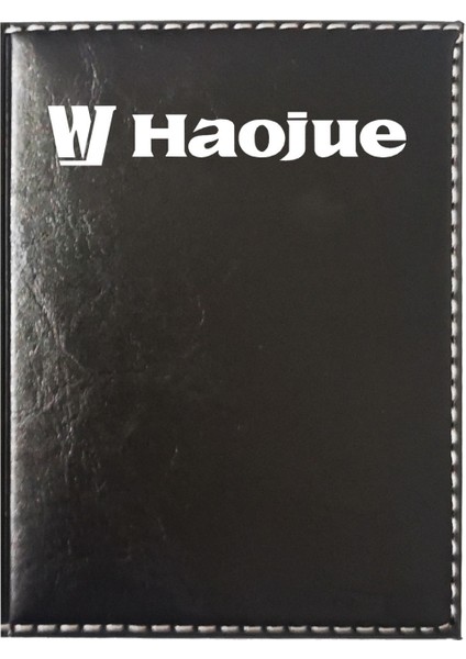 Haojue Logolu Siyah Ruhsat Kabı