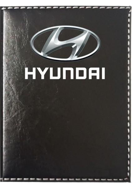 Hyundaı Logolu Siyah Ruhsat Kabı