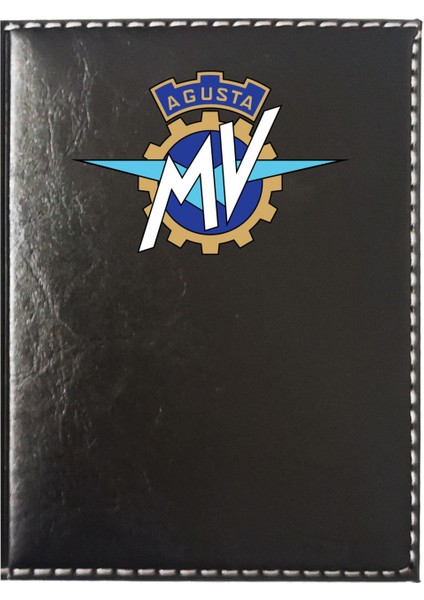 Mvagusto Logolu Siyah Ruhsat Kabı