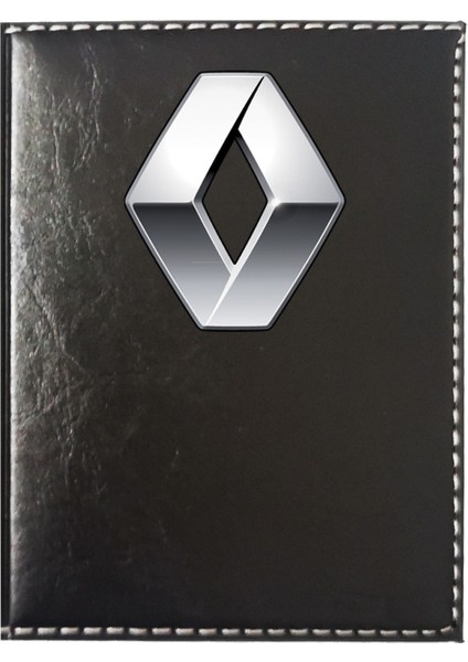 Renault Logolu Siyah Ruhsat Kabı