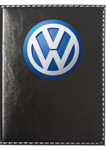 Wolsvogen Logolu Siyah Ruhsat Kabı