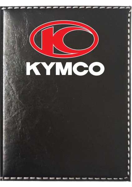 Kymco Logolu Siyah Ruhsat Kabı