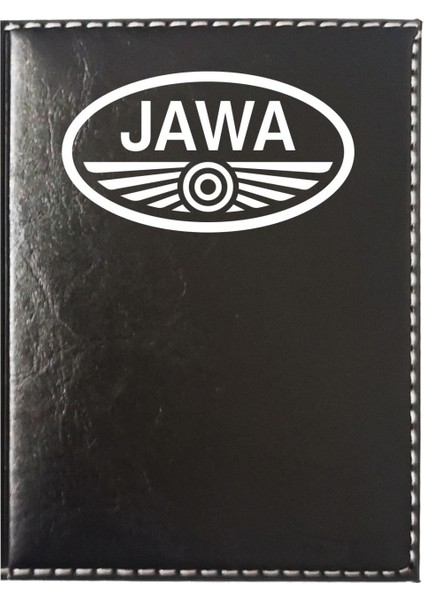 Jawa Logolu Siyah Ruhsat Kabı