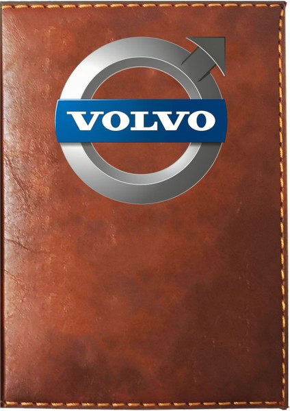Volvo Logolu Taba Ruhsat Kabı
