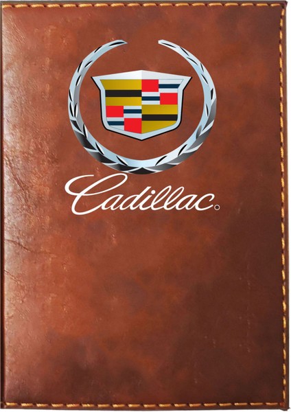 Cadillac Logolu Taba Ruhsat Kabı