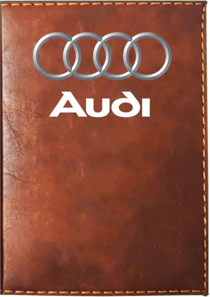 Audi Logolu Taba Ruhsat Kabı