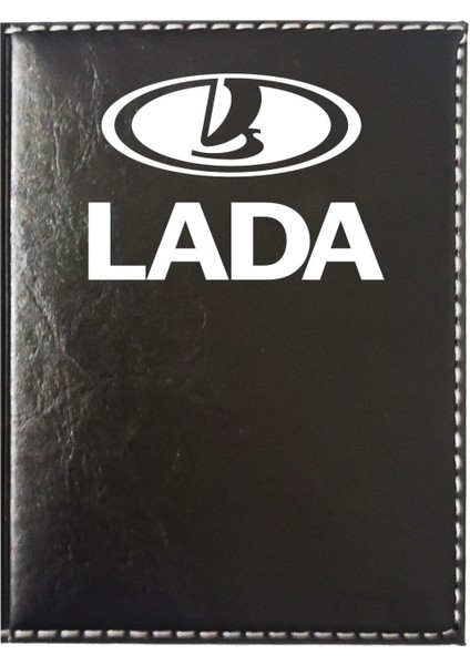 Lada Logolu Siyah Ruhsat Kabı