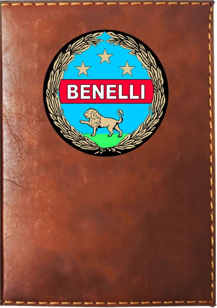 Benelli Logolu Taba Ruhsat Kabı