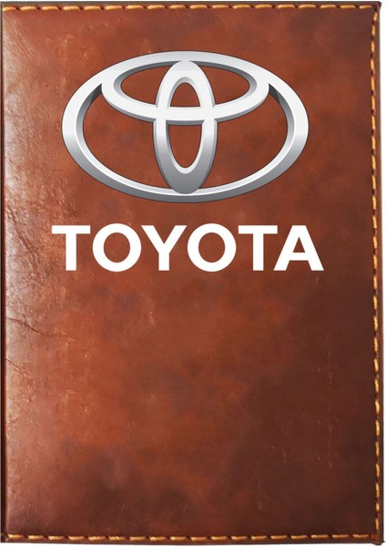 Toyota Logolu Taba Ruhsat Kabı