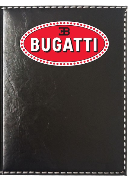 Bugattı Siyah Ruhsat Kabı