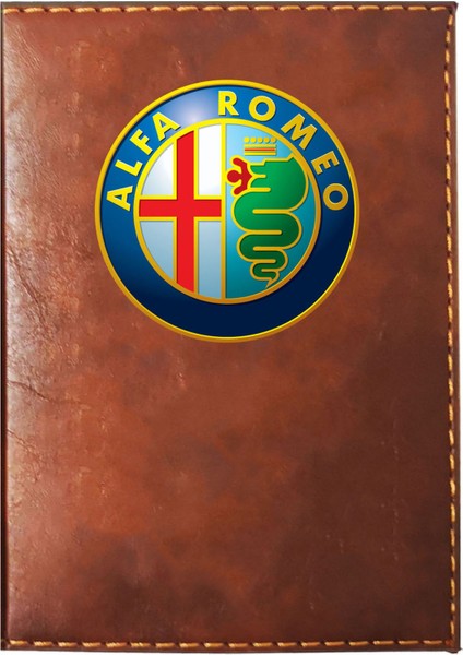 Alfaromeo Logolu Taba Ruhsat Kabı