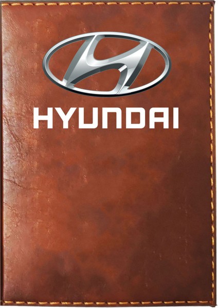 Hyundaı Logolu Taba Ruhsat Kabı
