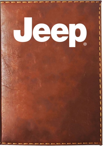 Jeep Logolu Taba Ruhsat Kabı