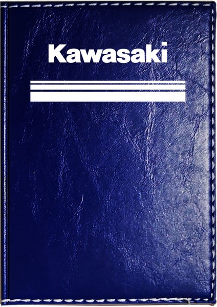 Kawasakı Logolu Lacivert Ruhsat Kabı