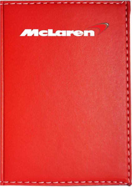 Mclaren Logolu Kırmızı Ruhsat Kabı