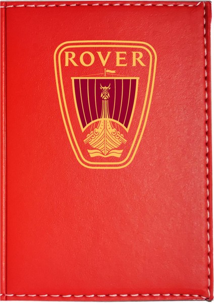 Rover Logolu Kırmızı Ruhsat Kabı