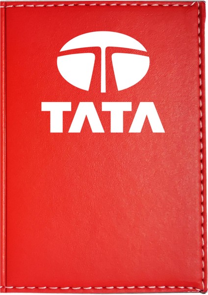 Tata Logolu Kırmızı Ruhsat Kabı