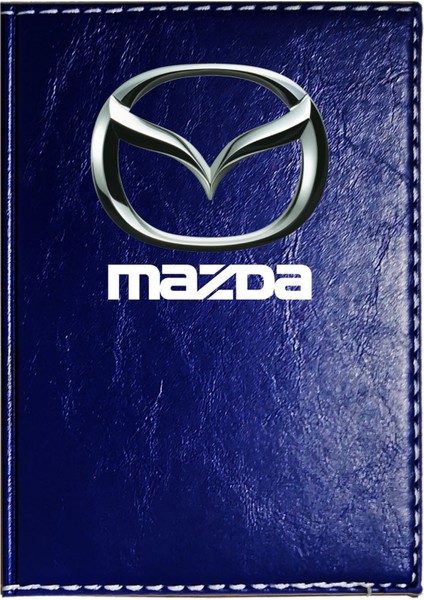 Mazda Logolu Lacivert Ruhsat Kabı