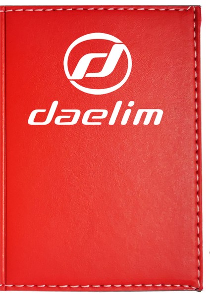 Dealim Logolu Kırmızı Ruhsat Kabı