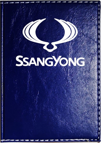 Sangyoung Logolu Lacivert Ruhsat Kabı