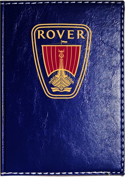 Rover Logolu Lacivert Ruhsat Kabı