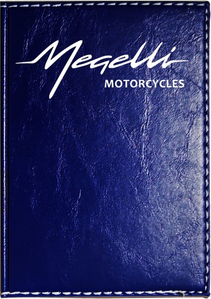 Megelli Logolu Lacivert Ruhsat Kabı