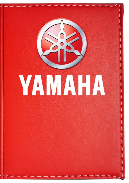 Yamaha Logolu Kırmızı Ruhsat Kabı